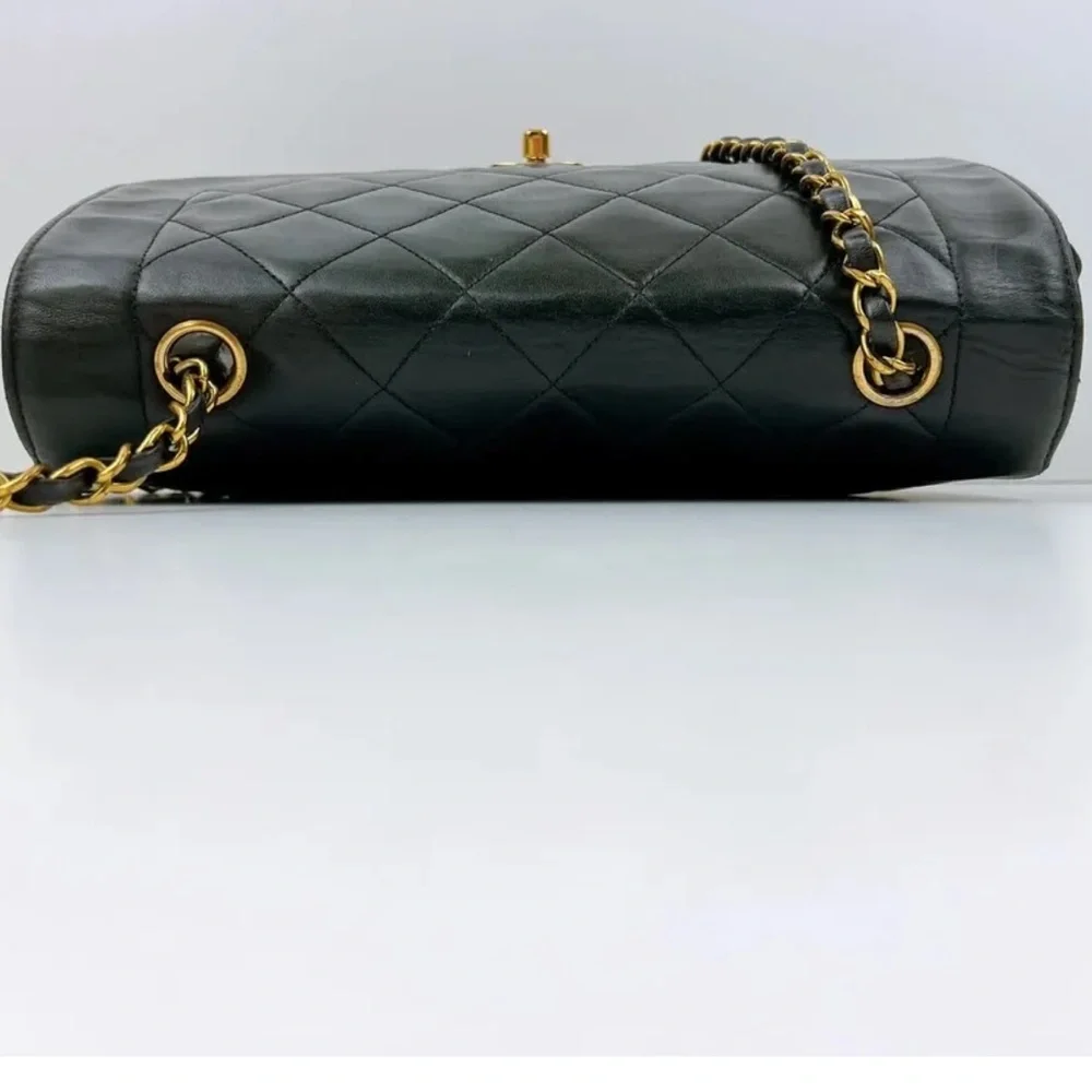 CHANEL DIANA 25 Single Flap Quilted Logo Lambskin Chain Bag - Picture 8 of 13